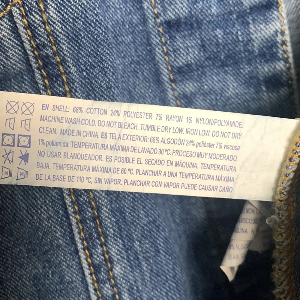 Forever 21 Men Blue Denim Distressed Jacket - Medium - Picture 4 of 11